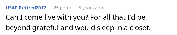 Text comment expressing a woman trying to help her brother and his wife, facing entitled behavior from them.