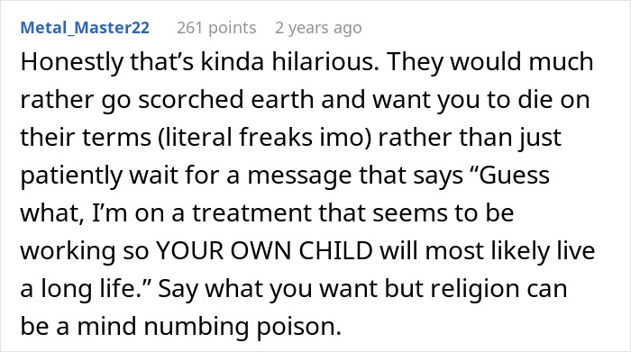 Comment on a forum discussing a guy’s whole hometown blowing up his phone after he tells his family he doesn’t want a funeral. Comment on a forum discussing a guy’s whole hometown blowing up his phone after he tells his family he doesn’t want a funeral.