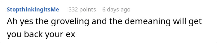 Text comment on a white background about a guy mocking his girlfriend for playing video games to unwind and saying it is not ladylike. Text comment on a white background about a guy mocking his girlfriend for playing video games to unwind and saying it is not ladylike.