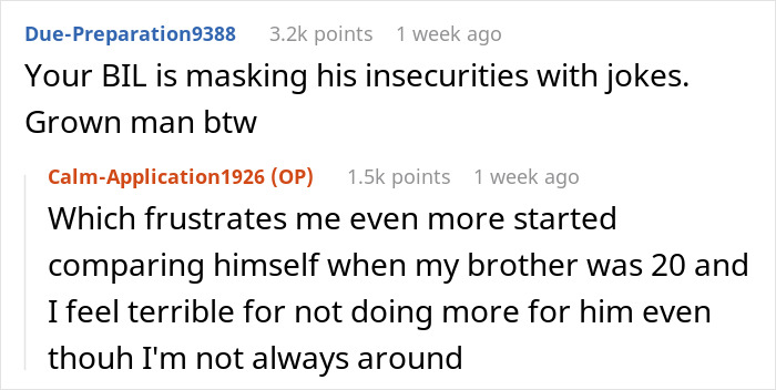 Alt text: Woman clapping back at brother-in-law tearing down her brother during Thanksgiving dinner conversation. Alt text: Woman clapping back at brother-in-law tearing down her brother during Thanksgiving dinner conversation.
