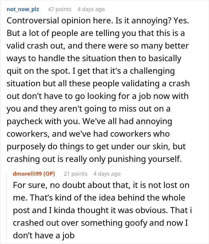 Online discussion about a man refusing to stop blasting Christmas music in an office causing a coworker to rage quit.