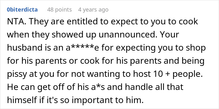 Comment discusses woman reheating pizza leftovers for MIL who showed up unannounced during Christmas holiday visit. Comment discusses woman reheating pizza leftovers for MIL who showed up unannounced during Christmas holiday visit.