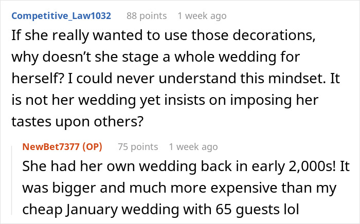 Conversation about wedding venue demands and changes causing conflict, with mention of weddings stuck in a storm situation. Conversation about wedding venue demands and changes causing conflict, with mention of weddings stuck in a storm situation.