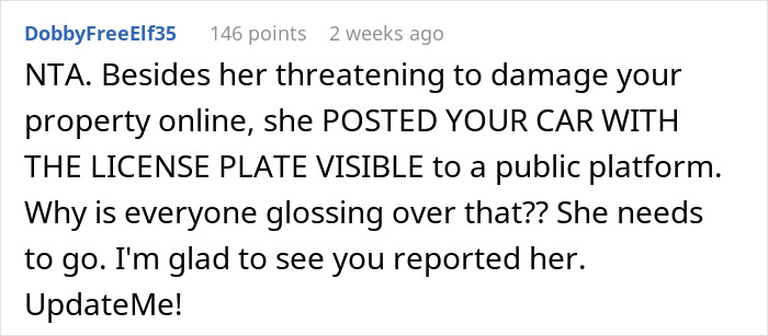 Screenshot of a social media comment discussing a woman putting a coworker on blast and consequences faced.