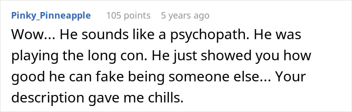 Reddit comment discussing a woman’s story about how her marriage fell apart after her husband ruined their wedding. Reddit comment discussing a woman’s story about how her marriage fell apart after her husband ruined their wedding.