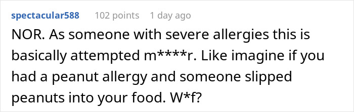 Comment about a guy trying to prove roommate is not allergic to grass by putting grass in her pillow, sparking allergy concerns.