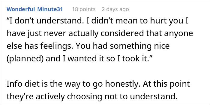 Text of a social media comment discussing feelings and understanding, related to step-grandma sneaking baby to Santa and losing babysitting privileges. Text of a social media comment discussing feelings and understanding, related to step-grandma sneaking baby to Santa and losing babysitting privileges.