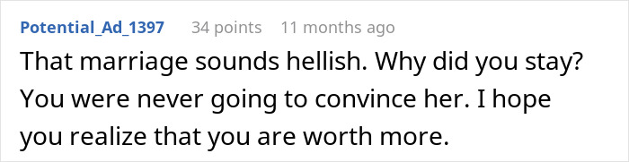 Comment on a forum discussing a marriage where the wife of 10 years ruins the husband's reputation after leaving him. Comment on a forum discussing a marriage where the wife of 10 years ruins the husband's reputation after leaving him.
