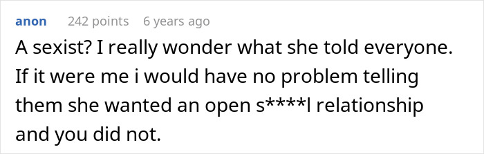 Screenshot of an online comment discussing a fiancée’s unexpected request causing the man to rethink their relationship.