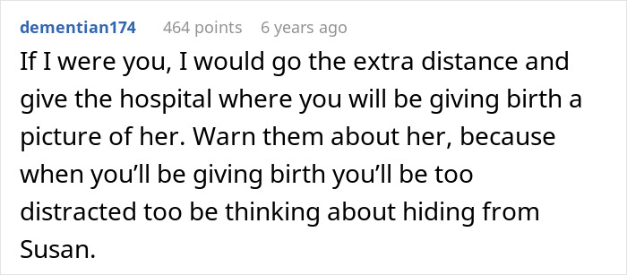 Screenshot of an online comment warning about a revengeful daughter-in-law targeting an unhinged mother-in-law. Screenshot of an online comment warning about a revengeful daughter-in-law targeting an unhinged mother-in-law.