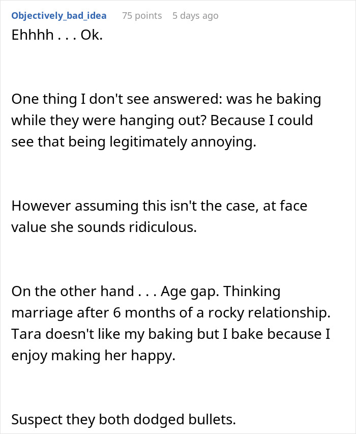 Reddit user discusses woman ending relationship due to boyfriend’s strong passion for pastries causing conflict. Reddit user discusses woman ending relationship due to boyfriend’s strong passion for pastries causing conflict.
