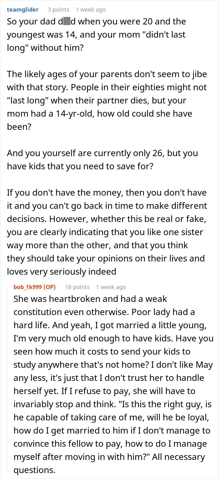 Discussion about financially unstable woman rushing into marriage and facing a bitter reality check in family struggles.