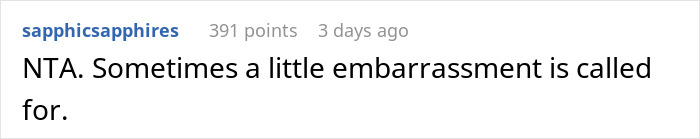 Comment on Reddit discussing a guy wearing an inappropriate shirt as a dare to dinner with girlfriend&rsquo;s parents.