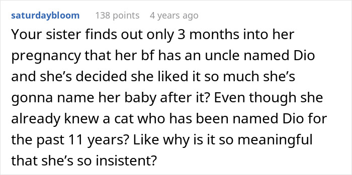 Sister demands family rehomes or renames 11-year-old cat because he shares a name with her son conflict. Sister demands family rehomes or renames 11-year-old cat because he shares a name with her son conflict.