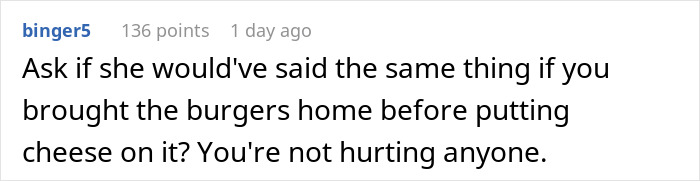 Reddit comment discussing a friend showing true colors at McDonald’s drive thru leading to cut contact.