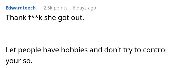 Screenshot of a comment defending a girlfriend who plays video games to unwind against ladylike criticism. Screenshot of a comment defending a girlfriend who plays video games to unwind against ladylike criticism.