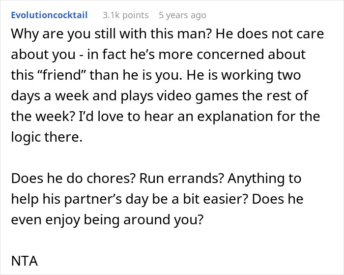 Text post discussing a husband prioritizing his best mate over his wife, causing couple’s relationship issues. Text post discussing a husband prioritizing his best mate over his wife, causing couple’s relationship issues.