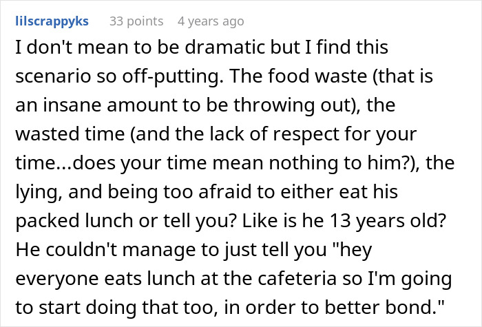 Woman upset with boyfriend throwing away cooked lunches, expressing frustration over food waste and dishonesty in relationship. Woman upset with boyfriend throwing away cooked lunches, expressing frustration over food waste and dishonesty in relationship.