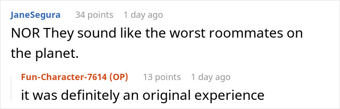 Comments discussing a guy trying to prove his roommate is not allergic to grass by placing some in her pillow. Comments discussing a guy trying to prove his roommate is not allergic to grass by placing some in her pillow.