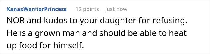 Text message conversation featuring grandpa telling granddaughter to wake up and make food, highlighting family interaction and care.