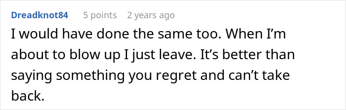 Screenshot of a social media comment about a mom running away from her kids during Christmas as a wake-up call.