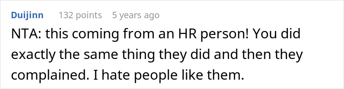 Screenshot of an online comment discussing an employee pushing back against a vegan-only club and starting beef literally. Screenshot of an online comment discussing an employee pushing back against a vegan-only club and starting beef literally.
