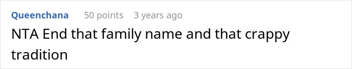 Comment discussing family name and tradition related to gay bro treating sis poorly and facing parents disowning consequences. Comment discussing family name and tradition related to gay bro treating sis poorly and facing parents disowning consequences.