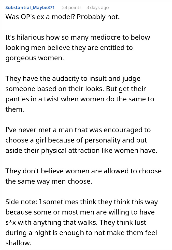 Text conversation revealing fiancé complaining about woman's appearance, worried about their wedding photos. Text conversation revealing fiancé complaining about woman's appearance, worried about their wedding photos.