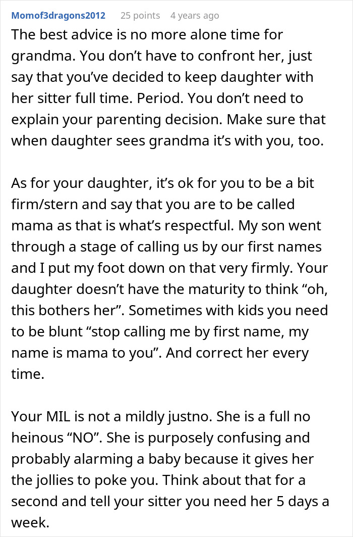 Advice on how mil teach toddler to call mama, with firm parenting and managing grandmother's influence effectively.