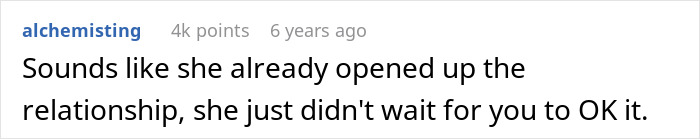 Screenshot of a user comment discussing a fiancée’s unexpected request months before wedding causing the man to rethink everything.