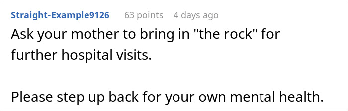 Mother looking at flowers from son while daughter watches unnoticed, highlighting daughter’s efforts and family dynamics.