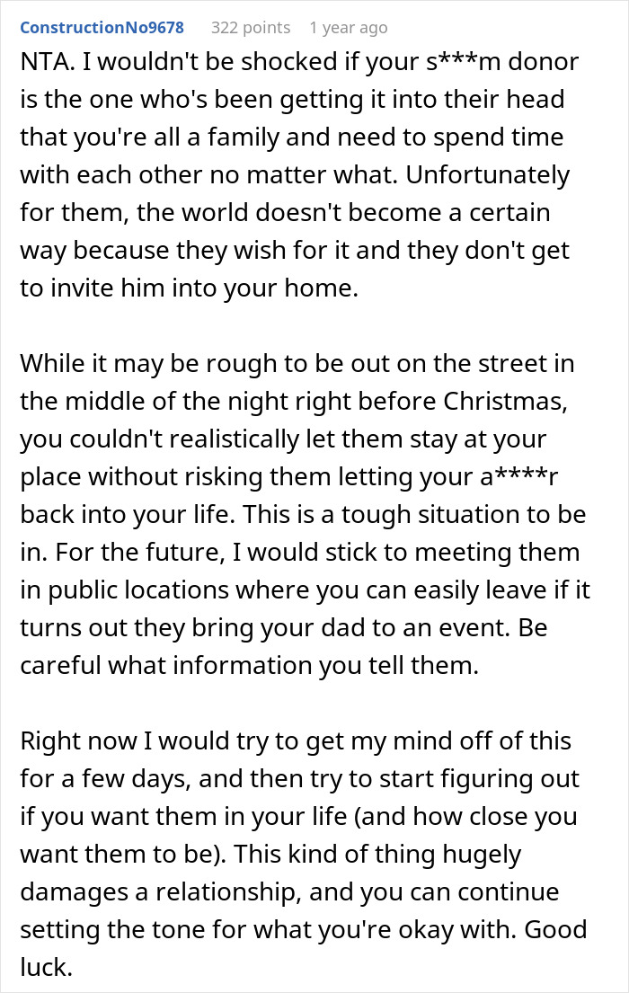 Text from an online forum showing a discussion about a guy kicking siblings out after they revealed a surprise plan. Text from an online forum showing a discussion about a guy kicking siblings out after they revealed a surprise plan.