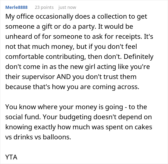 Screenshot of an online comment discussing trust issues with a shady fund manager not showing receipts and payment refusal. Screenshot of an online comment discussing trust issues with a shady fund manager not showing receipts and payment refusal.
