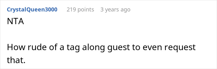 Screenshot of a Reddit comment discussing a picky eater demanding brother’s in-laws change the Christmas menu. Screenshot of a Reddit comment discussing a picky eater demanding brother’s in-laws change the Christmas menu.