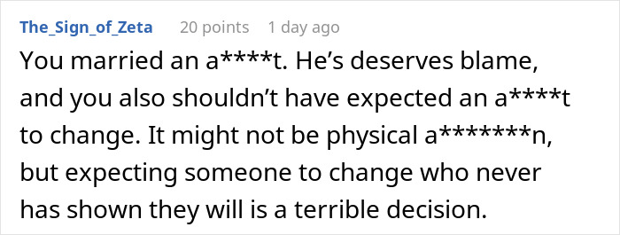 Comment thread discussing backlash after a woman exposes her husband's lie risking their future child's health. Comment thread discussing backlash after a woman exposes her husband's lie risking their future child's health.