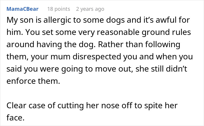 Text conversation discussing family conflict over 23-year-old moving out and leaving mom without childcare options. Text conversation discussing family conflict over 23-year-old moving out and leaving mom without childcare options.