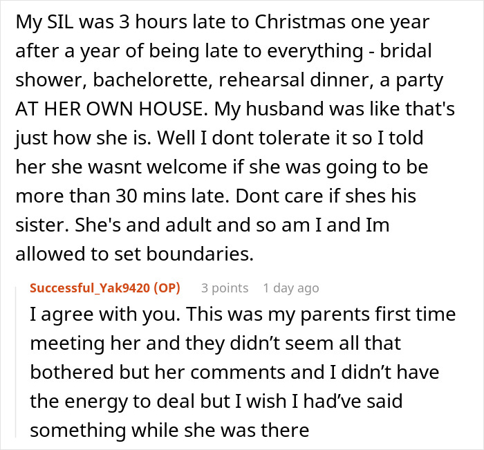 Woman hosts casual Christmas gathering, toxic mother-in-law offends guests and creates tension during family celebration.