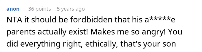 Screenshot of an online comment defending a woman who lets her nephew call her mom, upsetting his biological mother. Screenshot of an online comment defending a woman who lets her nephew call her mom, upsetting his biological mother.