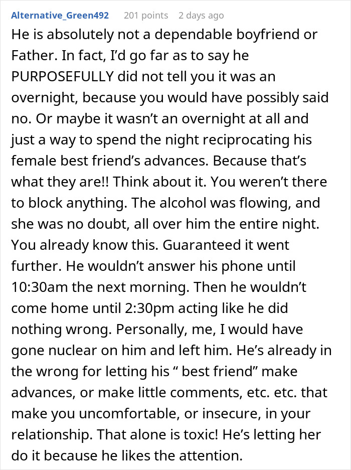 Woman rethinks her relationship after boyfriend ditches her and newborn to party nonstop for over 18 hours