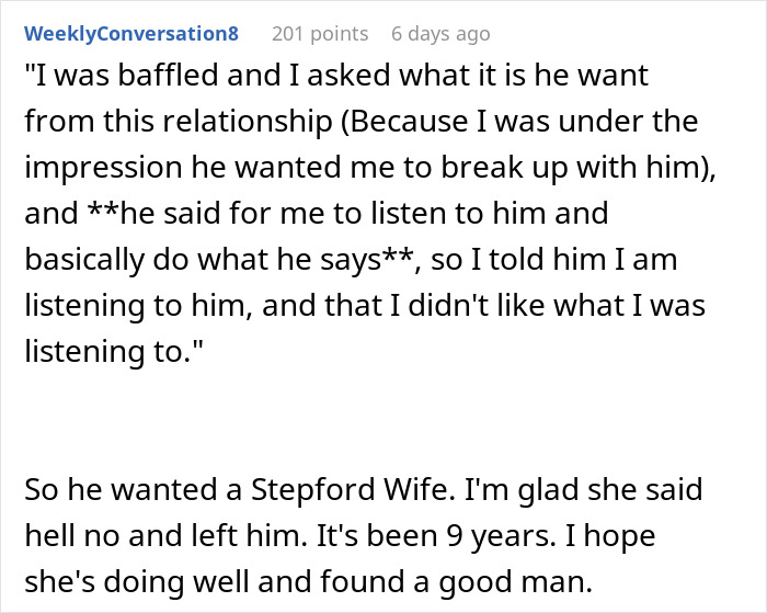 Screenshot of a Reddit post discussing a guy mocking his girlfriend for playing video games to unwind and calling it not ladylike. Screenshot of a Reddit post discussing a guy mocking his girlfriend for playing video games to unwind and calling it not ladylike.