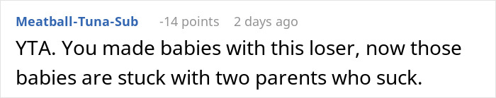 Screenshot of an online comment expressing frustration about family dynamics involving stepdaughter and in-laws. Screenshot of an online comment expressing frustration about family dynamics involving stepdaughter and in-laws.