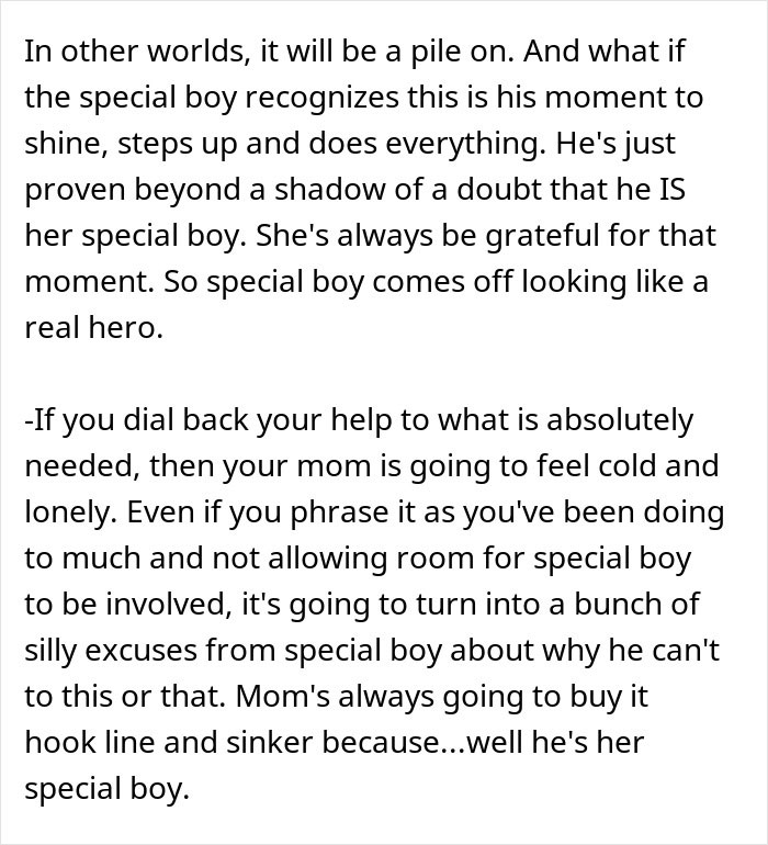 Woman doesn’t see how much her daughter is doing, focused instead on flowers from her son, feeling blinded and ungrateful.