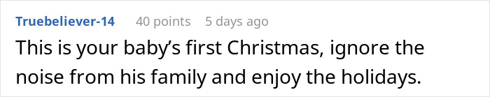 Comment on a forum about a mother-in-law declaring evil has moved into the family after daughter-in-law's premature birth.