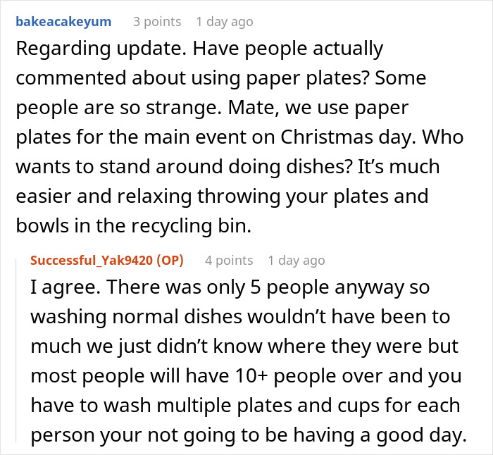 Reddit discussion about hosting a casual Christmas and dealing with issues from a toxic mother-in-law.