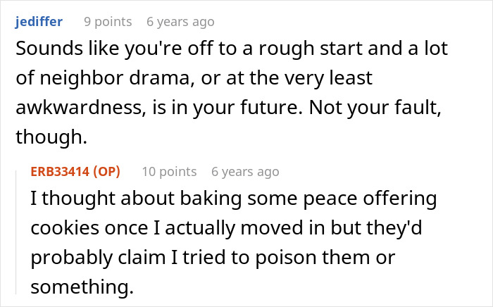 Reddit conversation showing neighbors discussing issues and awkwardness related to karen petty fence revenge and neighbor drama. Reddit conversation showing neighbors discussing issues and awkwardness related to karen petty fence revenge and neighbor drama.