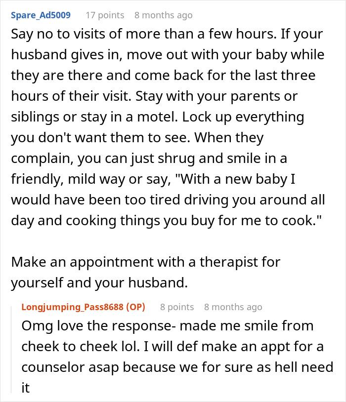 Online advice on handling a husband who won’t stand up to his mother and wife considers walking away.