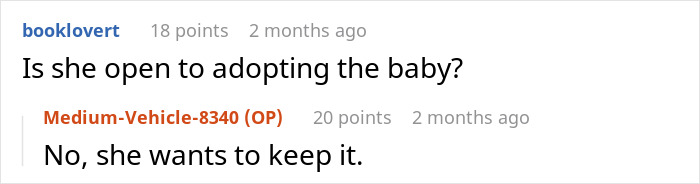 Comment thread discussing a stepmom delivering a brutal reality check to pregnant stepdaughter. Comment thread discussing a stepmom delivering a brutal reality check to pregnant stepdaughter.