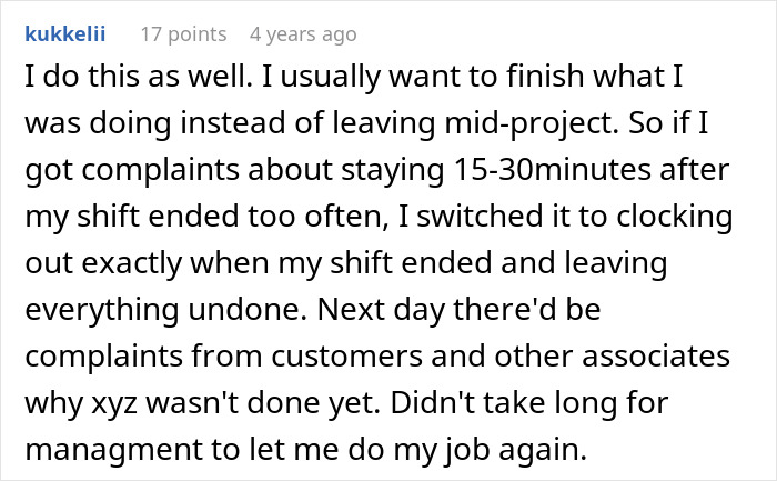Comment about coffee shop worker dealing with manager rules causing complaints and backfiring the next day. Comment about coffee shop worker dealing with manager rules causing complaints and backfiring the next day.