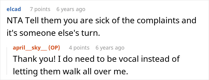 Reddit comments: woman cancels Thanksgiving after rude in-laws mock her, OP says she'll be more vocal.