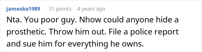 Screenshot of an online comment discussing a man demanding his cousin pay for a cruel prank and the aunt’s surprising reaction. Screenshot of an online comment discussing a man demanding his cousin pay for a cruel prank and the aunt’s surprising reaction.